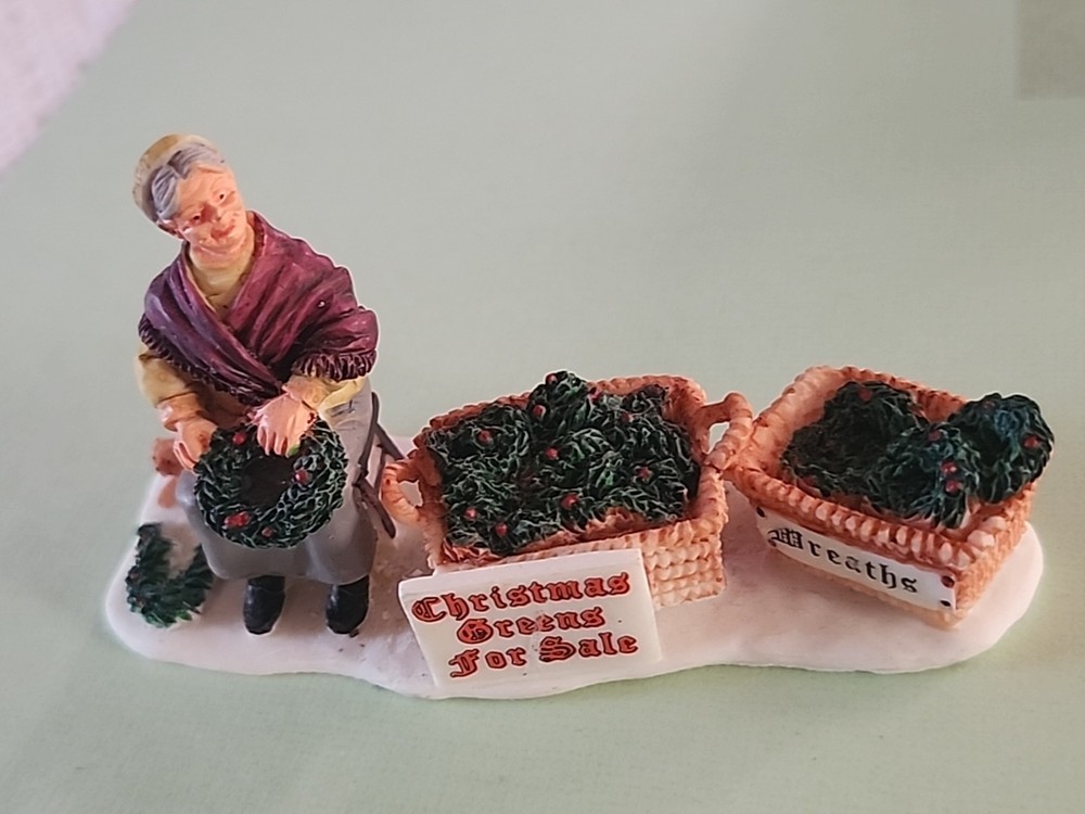 Lemax Christmas Greens Set with Wreath 2 Pcs Holiday Market Decor-image