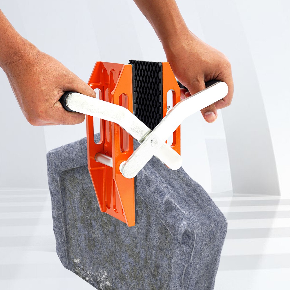 Double Handed Stone Slab Clamp for Granite Marble Glass 5-45mm Portable Lifter-image