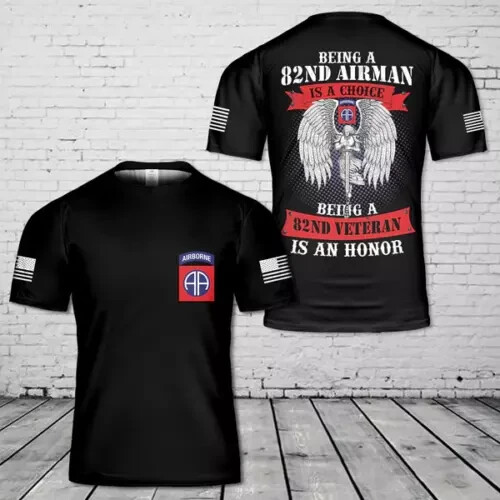 82nd Airborne Veteran T-Shirt 3D