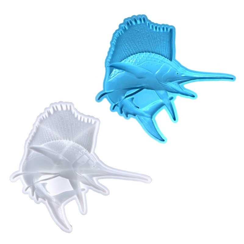 Swordfish Shaped Silicone Molds Handmade-Crafts Table Ornament Mould Non-stick