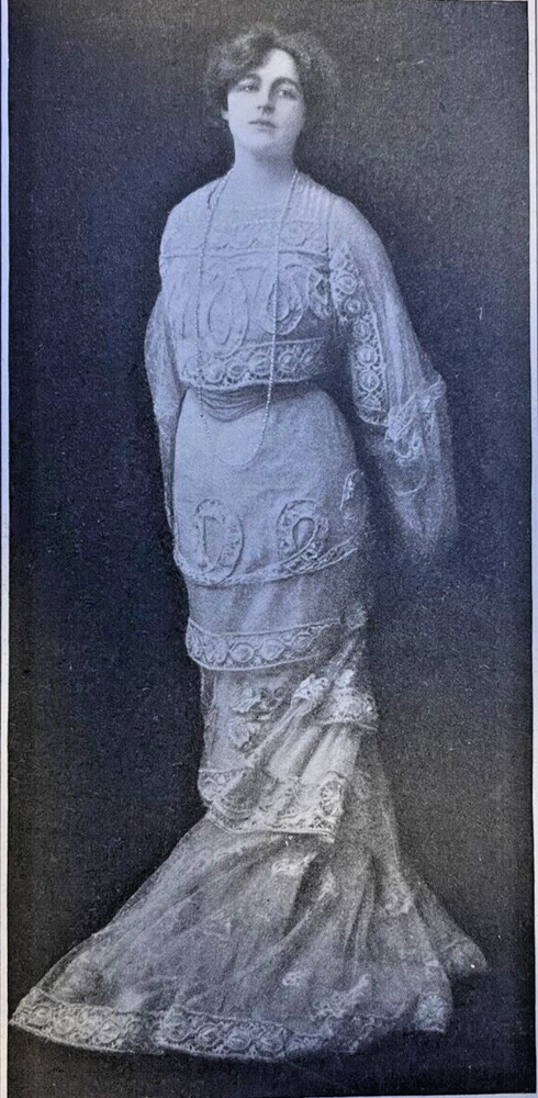 1903 Vintage Magazine Illustration Actress Margaret Anglin