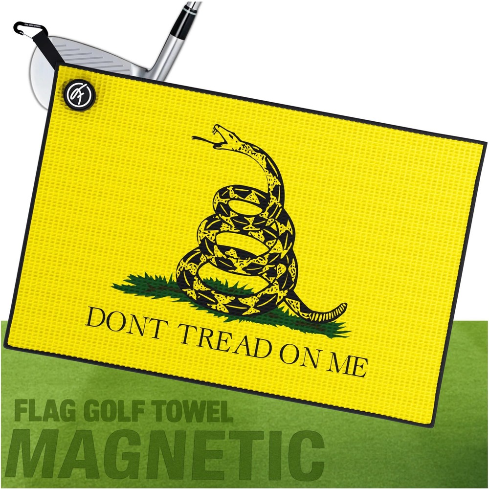 Don't Tread Flag Magnetic Golf Towel with Clip – 24