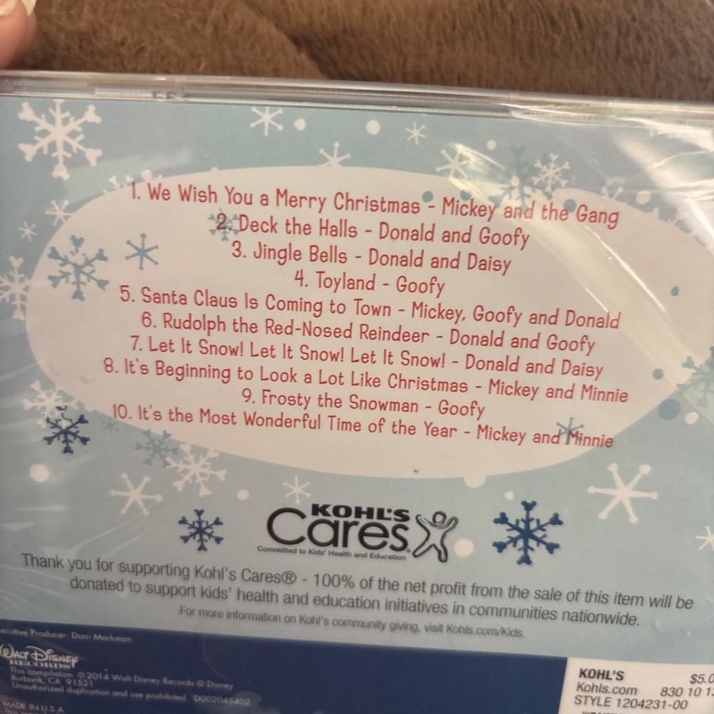 Mickey Mouse Holiday Christmas Favorites CD Disney 2014 Brand New  