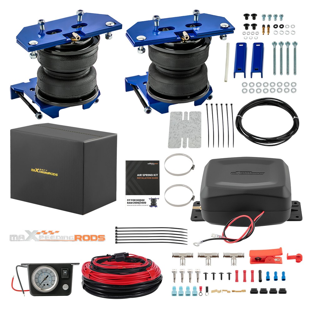 Air Suspension Springs Controller Kit + Air Spring Bag For Dodge Ram 2500/3500
