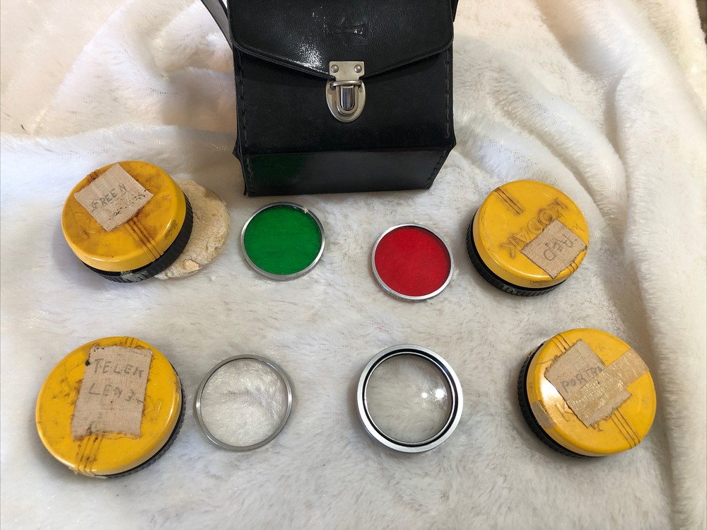 Lens Kodak TELEK Lens 4 Series VI  with original box & case Photo Vintage