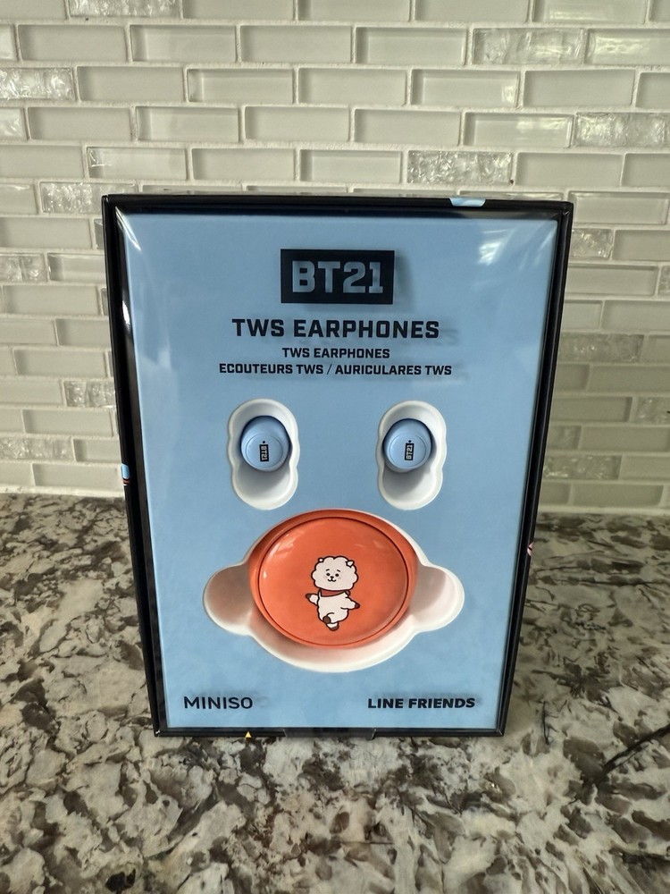BT21 TWS Earphones Wireless Collect Line Friend Miniso Shooky Portable  NEW