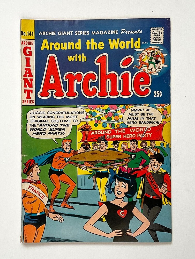 Archie Giant Series Magazine #141  Archie | 1966 Around The World With Archie