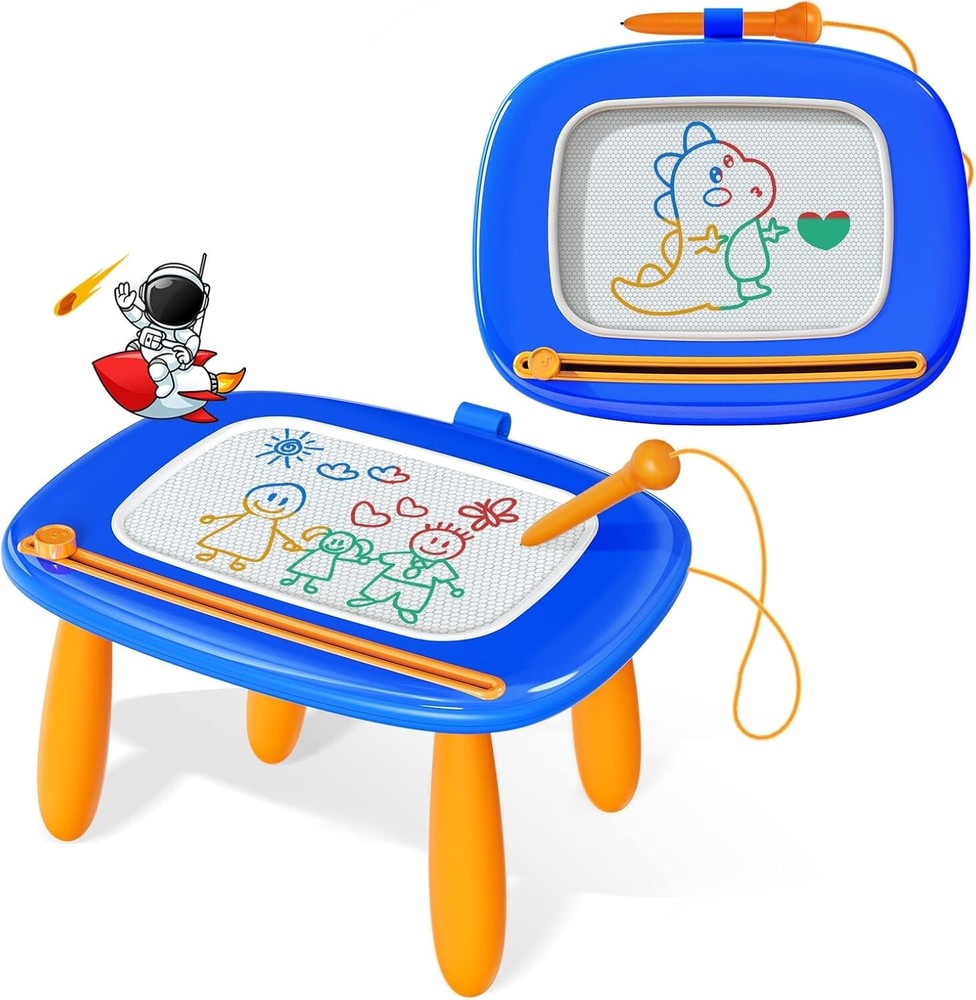 Kikidex Magnetic Drawing Board Toddler Toy for 1-2 Year Old Kids Doodle Board  