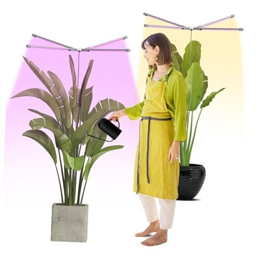 LED Plant Grow Light Indoor: 2 Pack Full Spectrum Growing Lamp Lights White-2s