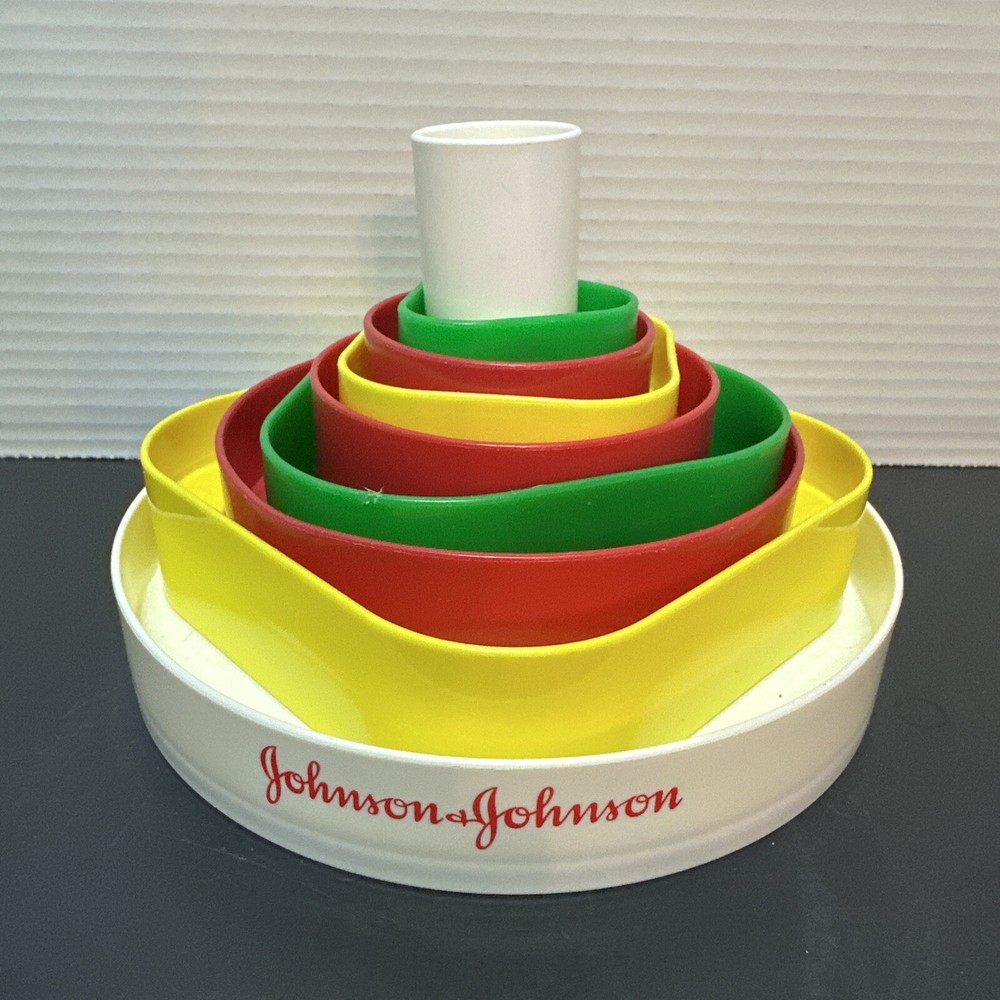 Vintage 1981 Johnson & Johnson Playpath Stacking Toy for Child Development