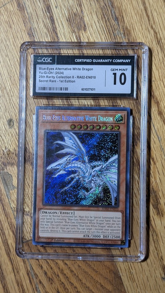 Blue-Eyes Alternative White Dragon (Secret Rare) RA02-EN010 25th Anniversary Rarity Collection II 1st Edition