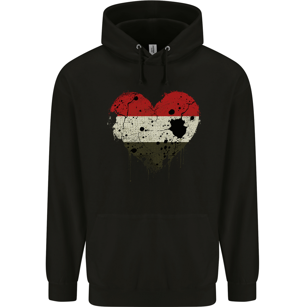 Love Yemen Flag Yemeni Day Football Mens 80% Cotton Hoodie
