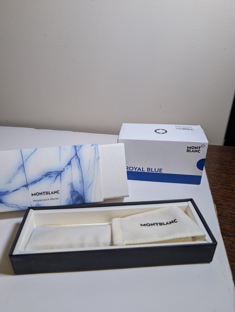 MONTBLANC Translucent blue lacquer Meisterstück Glacier Rollerball Pen