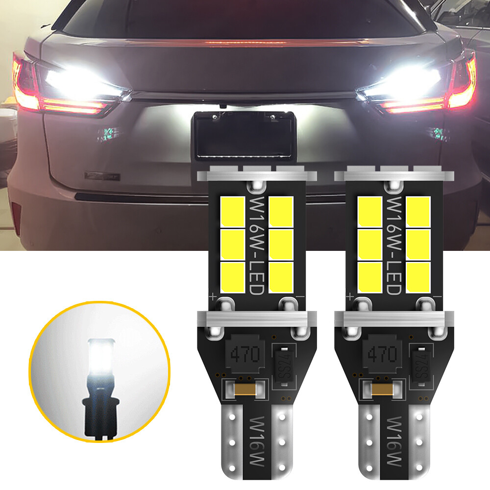 AUXITO 2x T15 921 912 LED Reverse Backup Light Bulbs 6000K Super Bright White S