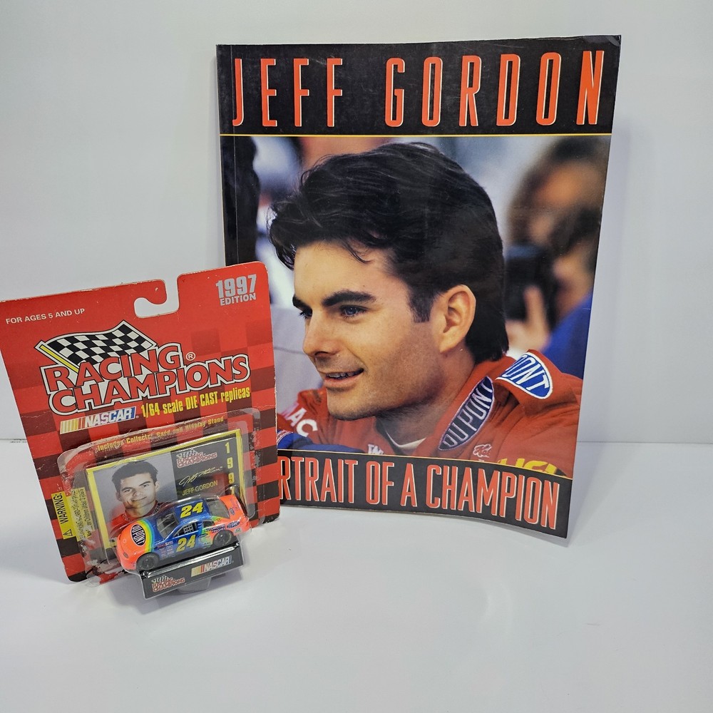 Racing Champions NASCAR Jeff Gordon  Stock Car And Book