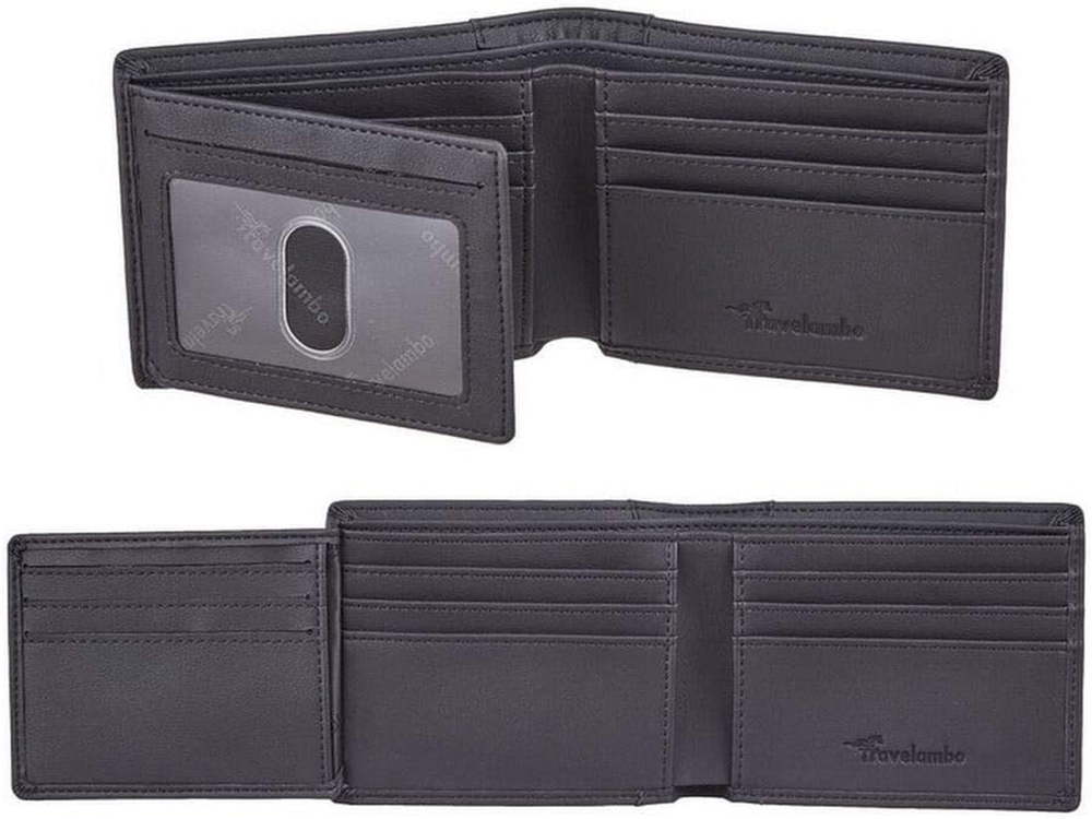 RFID Blocking Trifold Wallet for Men with 12 Card Slots Minimalist Design  