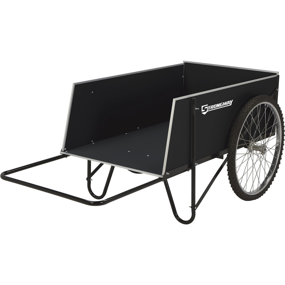 Strongway Garden Cart, 14 Cu. Ft., 400-Lb. Capacity, 26in. Pneumatic Wheels,