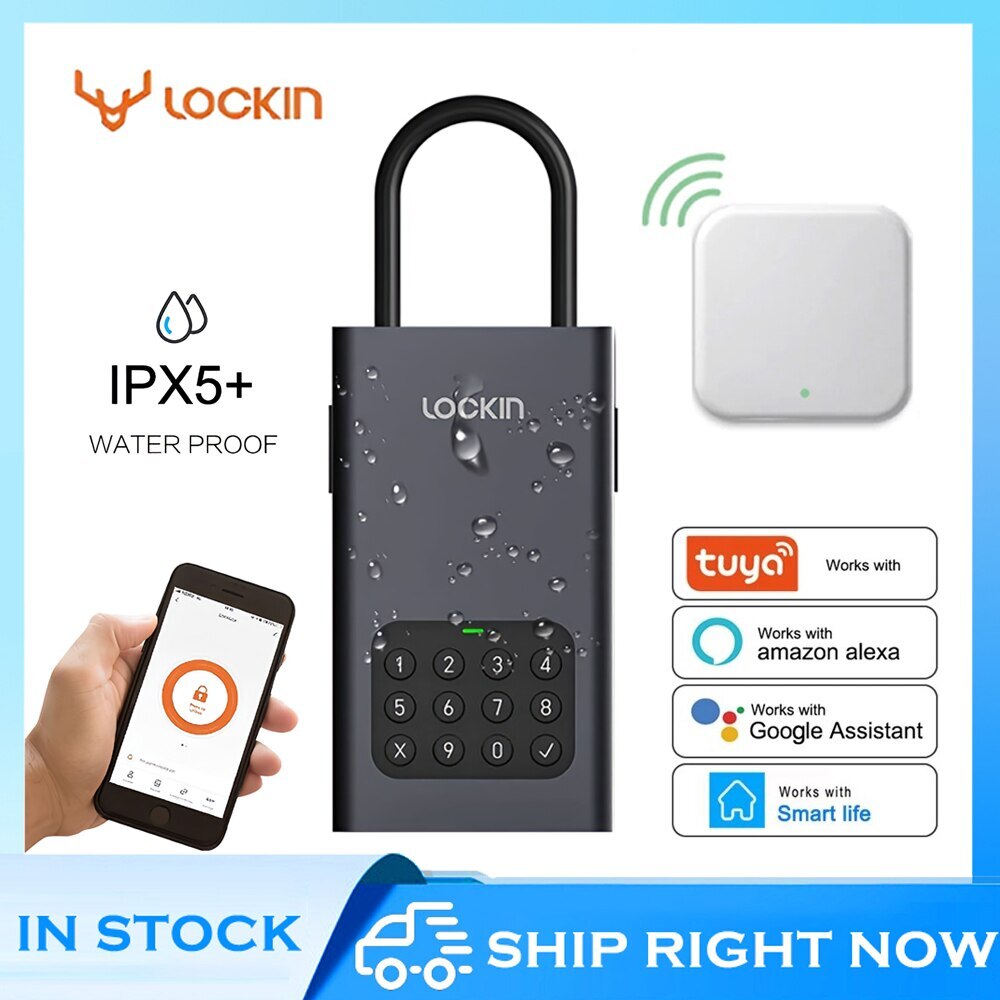 Smart Key Lock Box Bluetooth WiFi Digital Safe Storage