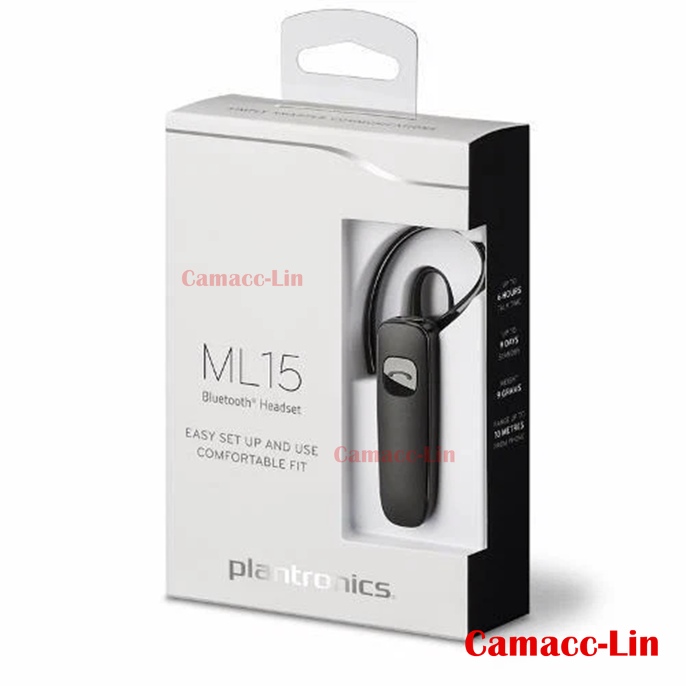 Original Plantronics ML15 Bluetooth Headset Model ID-FITE15 Wireless Stereo