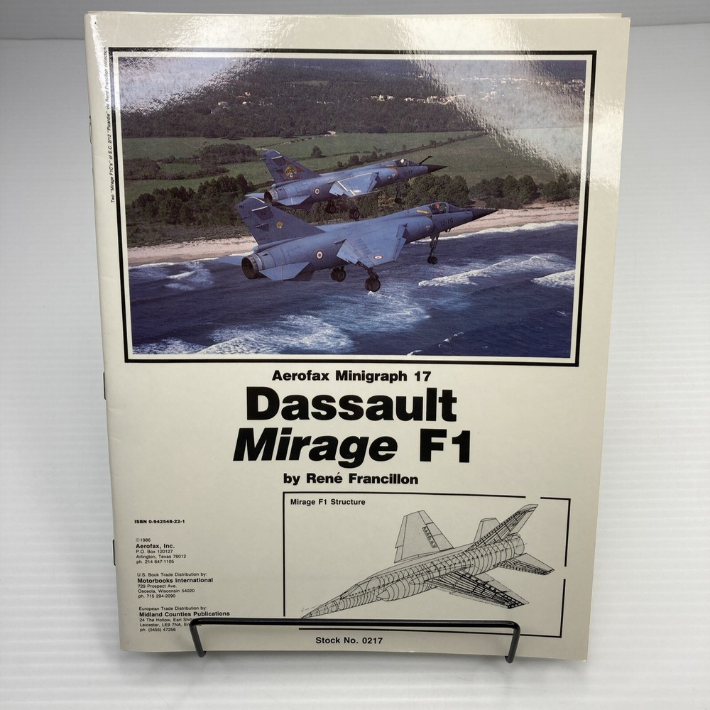 Aerofax Minigraph 17 Dassault Mirage F1 Rene Francillon Paperback