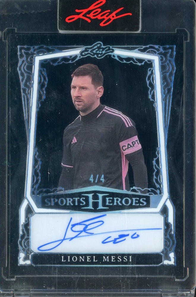 2025 LEAF Sports Heroes LIONEL MESSI SSOCCER Beautiful BOLD AUTO 4/4