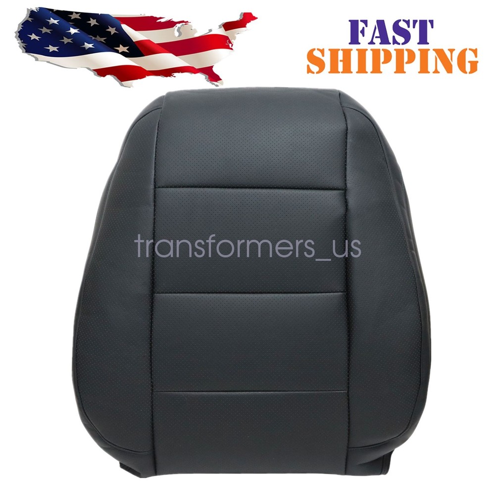For 2006-2010 Volkswagen Jetta Passenger Top Perforated Leather Seat Cover Black