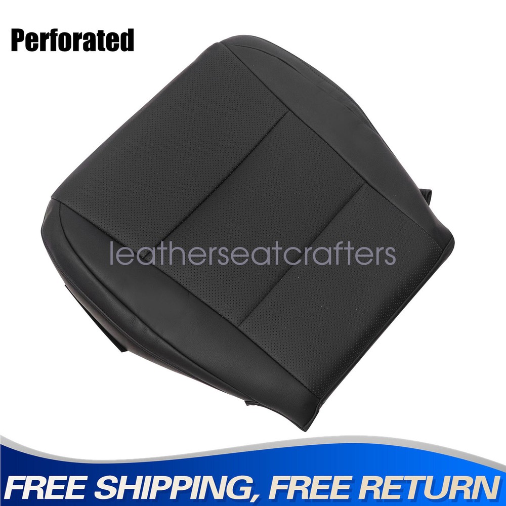 For 2013-2018 LEXUS ES350 ES300h Driver Bottom PERF Leather Seat Cover Black US