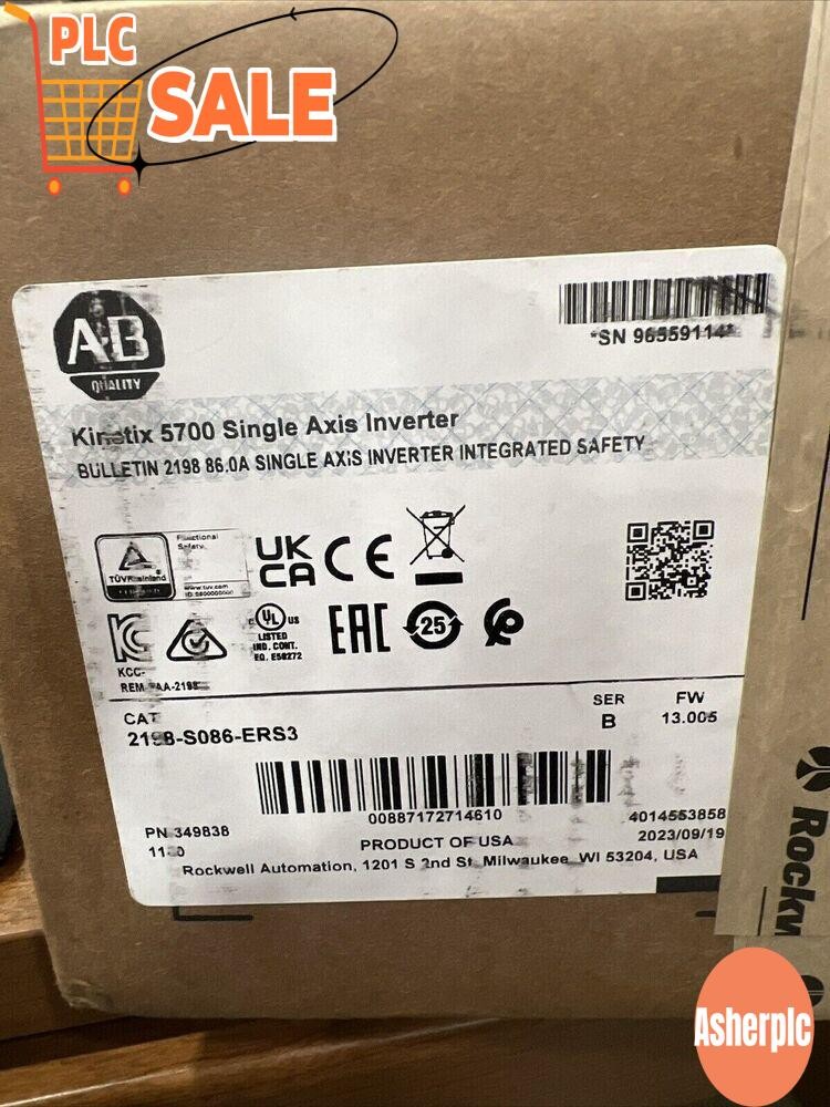 NEW Allen Bradley 2198-S086-ERS3 SER B Kinetix 5700 Single Axis Inverter Module