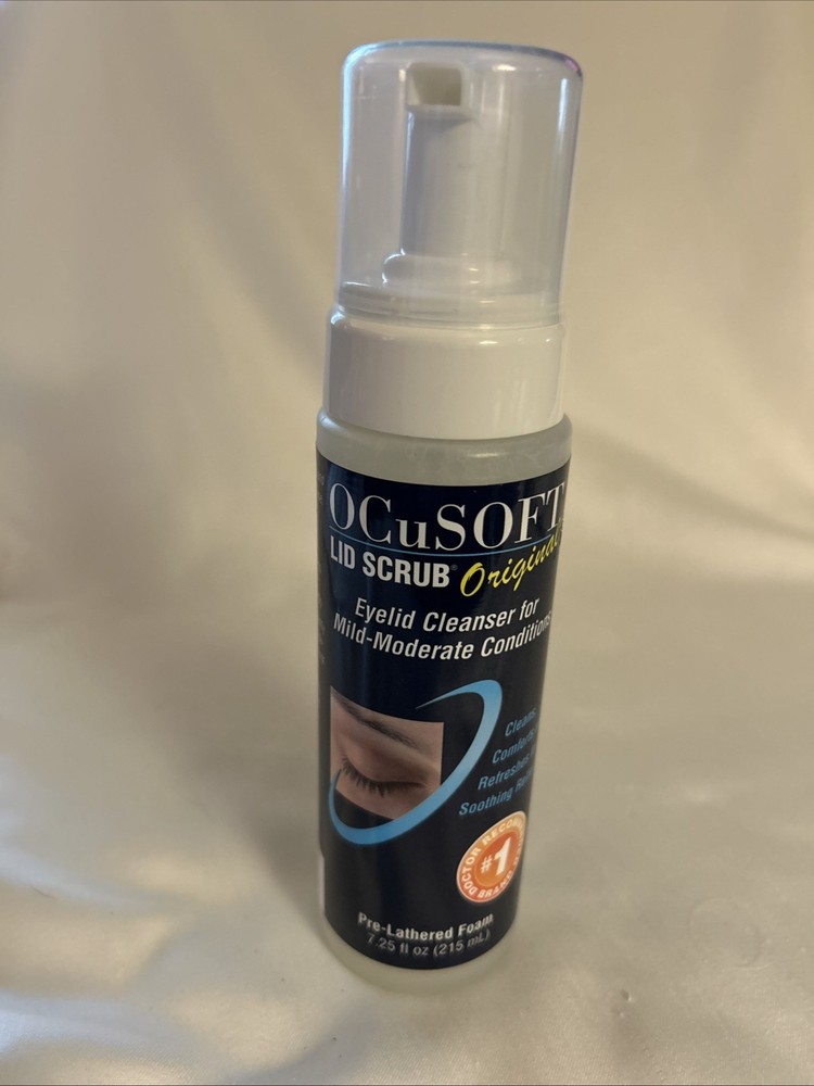 Ocusoft Original Foam Lid Scrub Jumbo 7.25 oz Eye Cleanser Exp 06/27