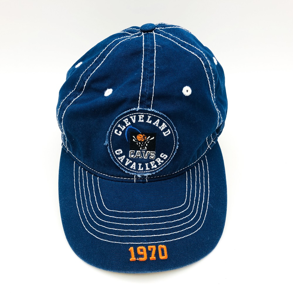 1970 Cleveland Cavaliers Baseball Hat Cap Ohio Cavs NBA Blue Embroidered Logo Y