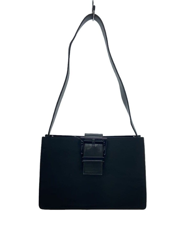 RARE Prada One Shoulder Nylon Bag in Solid Black