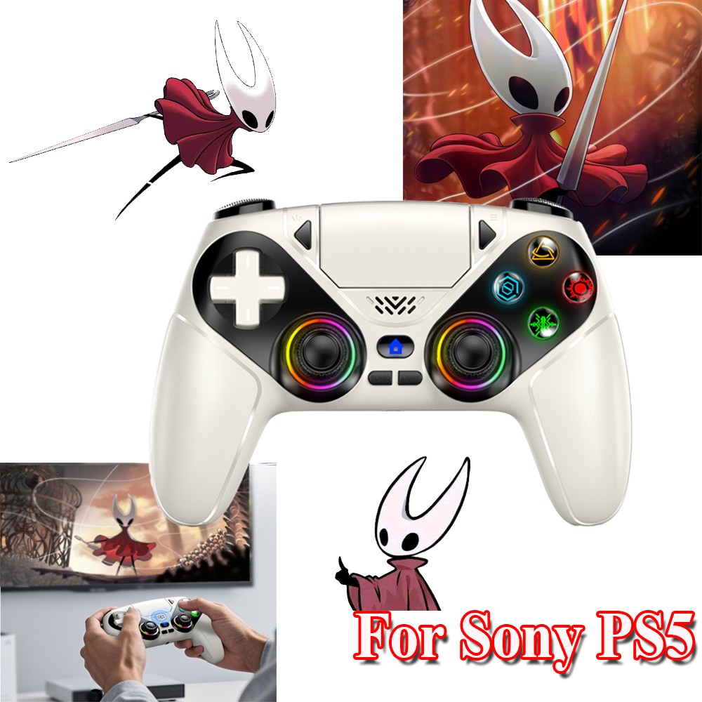 1PACK For Sony Playstation 5 PS5 DualSense Wireless White Controller w/Flash