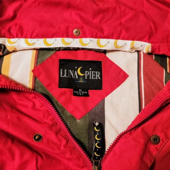 Vintage Luna Pier‎ Men's Rain Jacket - XL