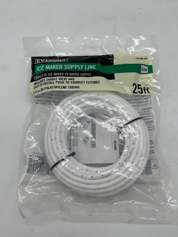 Everbilt 1/4 in. COMP x 1/4 in. COMP x 25 ft. Push-to-Connect Poly Ice Maker Kit
