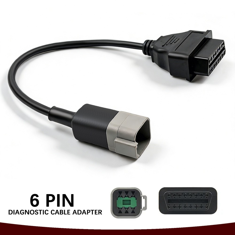 OBD2 Diagnostic Cable Adapter 6 Pin For CAN-AM MOTO ATV UTV All-terrain Vehicle