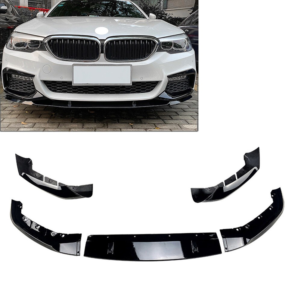 5x Front Bumper Lip Side Splitter Spoiler Body Kit Guard Cover Fit BMW 5 Series