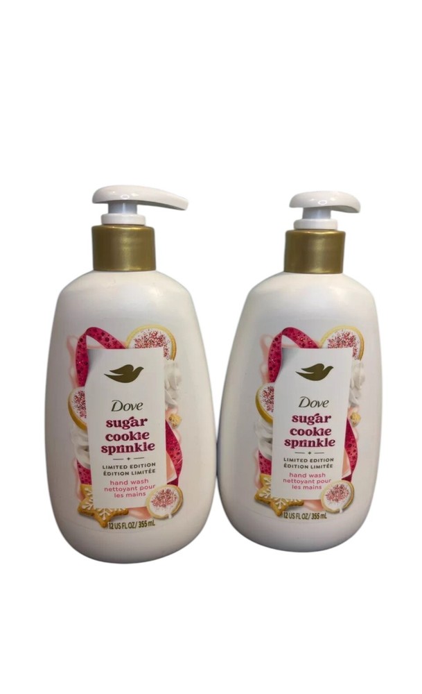 2-DOVE Limited Edition Holiday Hand Wash Sugar Cookie Sprinkle 12oz