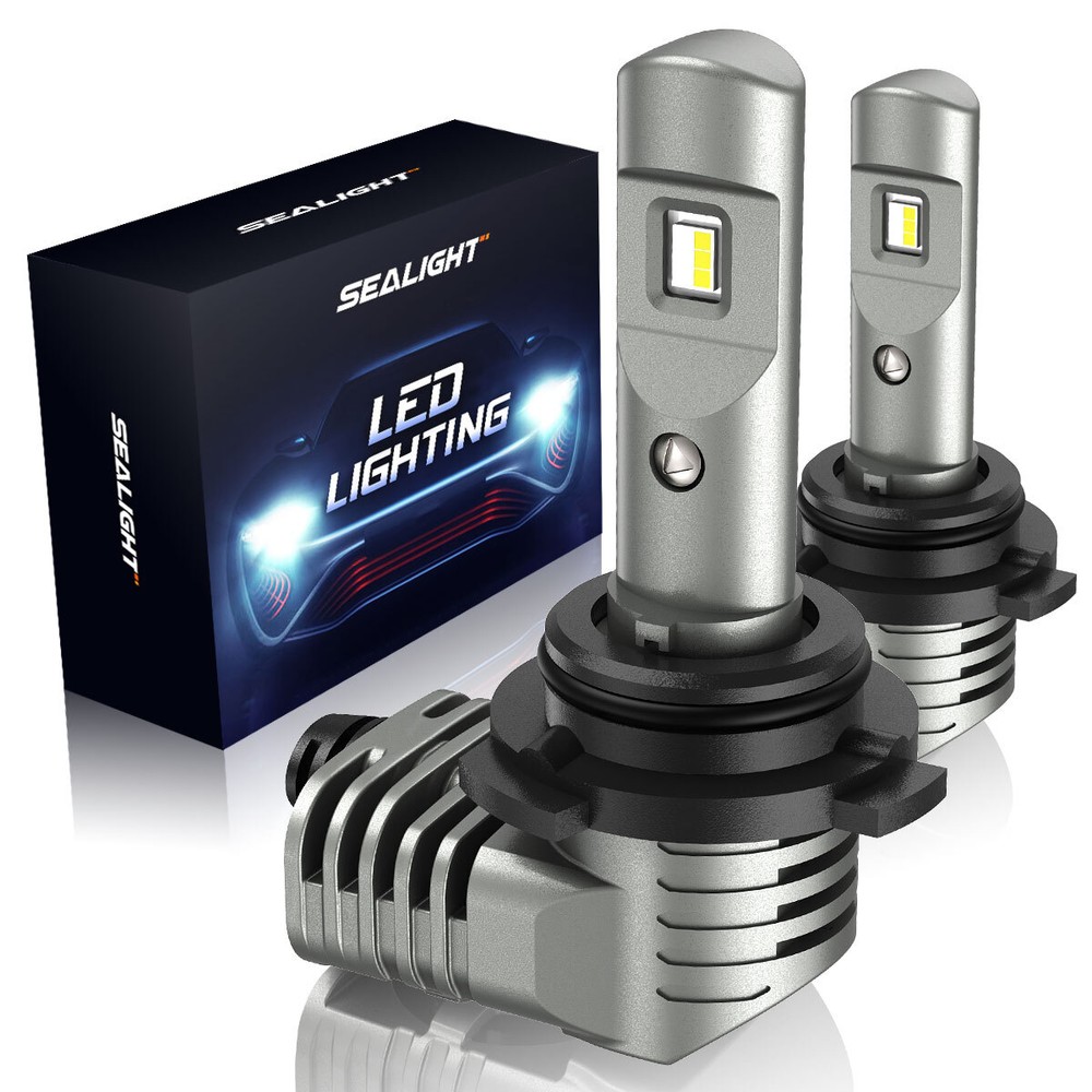 SEALIGHT S2 9005 HB3 LED Headlight Bulbs High Beam 6000K White 700% Ultra Bright