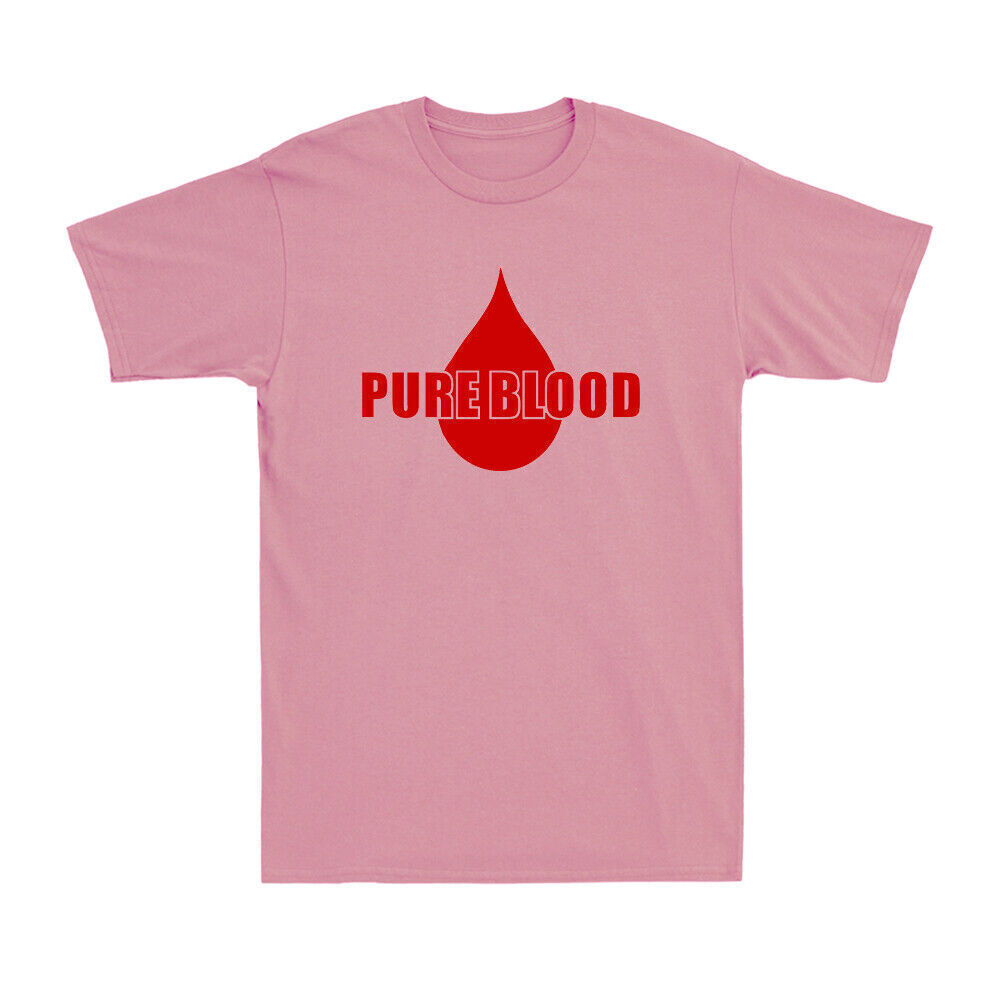 Pure Blood #Pureblood Funny Vaccine Saying Vaccination Gift Men's Cotton T-Shirt
