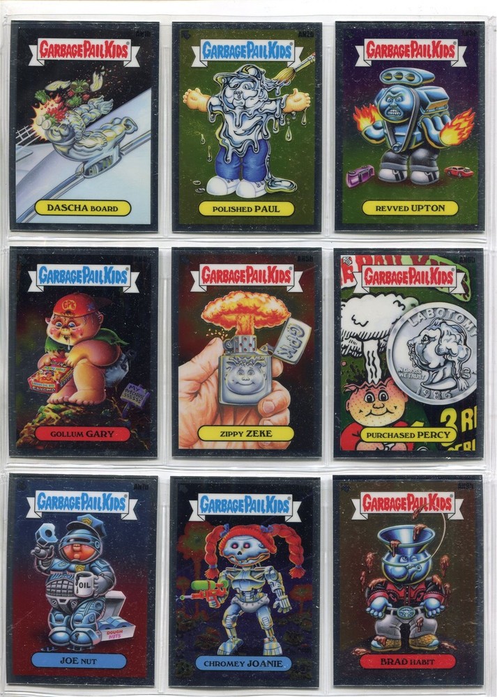 Garbage Pail Kids Chrome Series 3 Full 18-Card New Art Collection