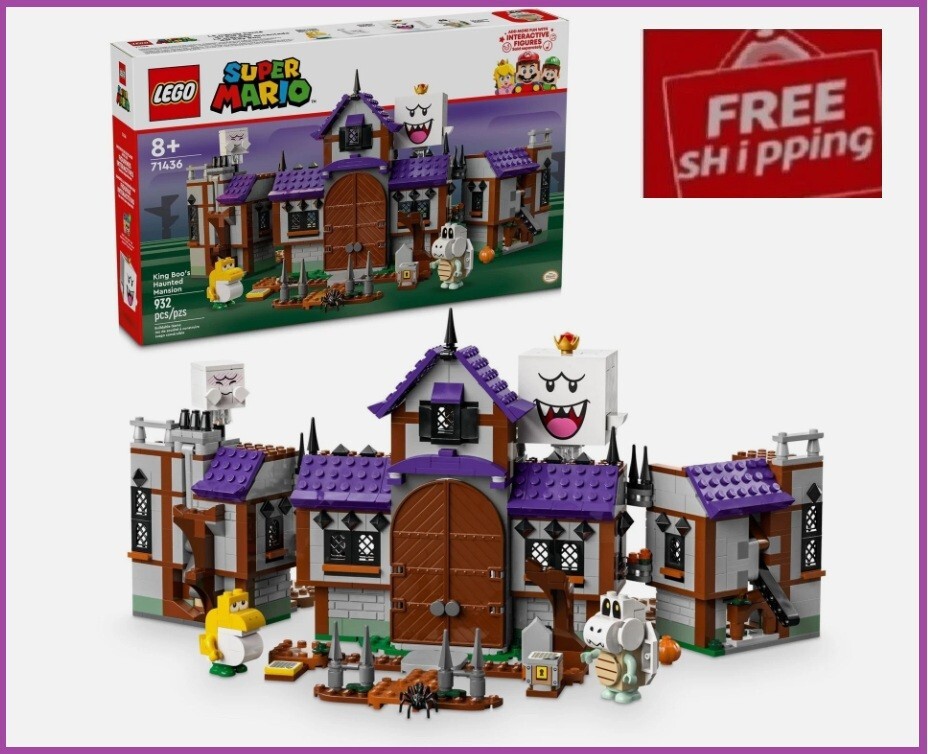 LEGO Super Mario King Boo Haunted Mansion 71436 with Ghost Toy Set New