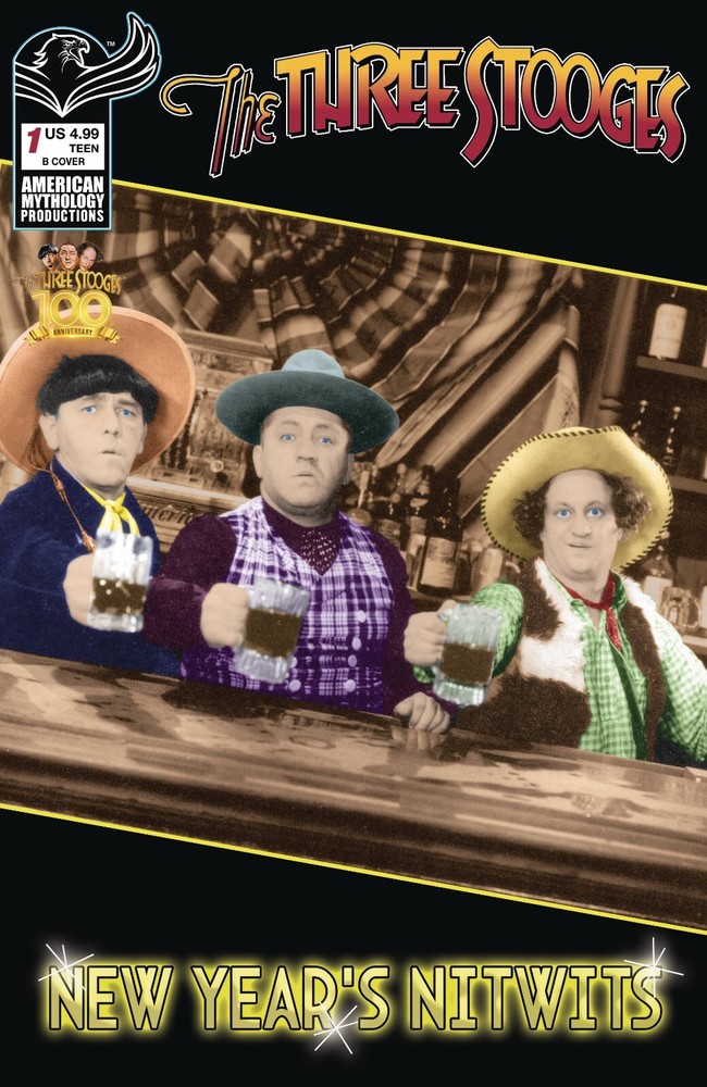 🎩 THREE STOOGES NEW YEARS NITWITS #1 CVR B COLOR PHOTO *12/18/24 PRESALE-image