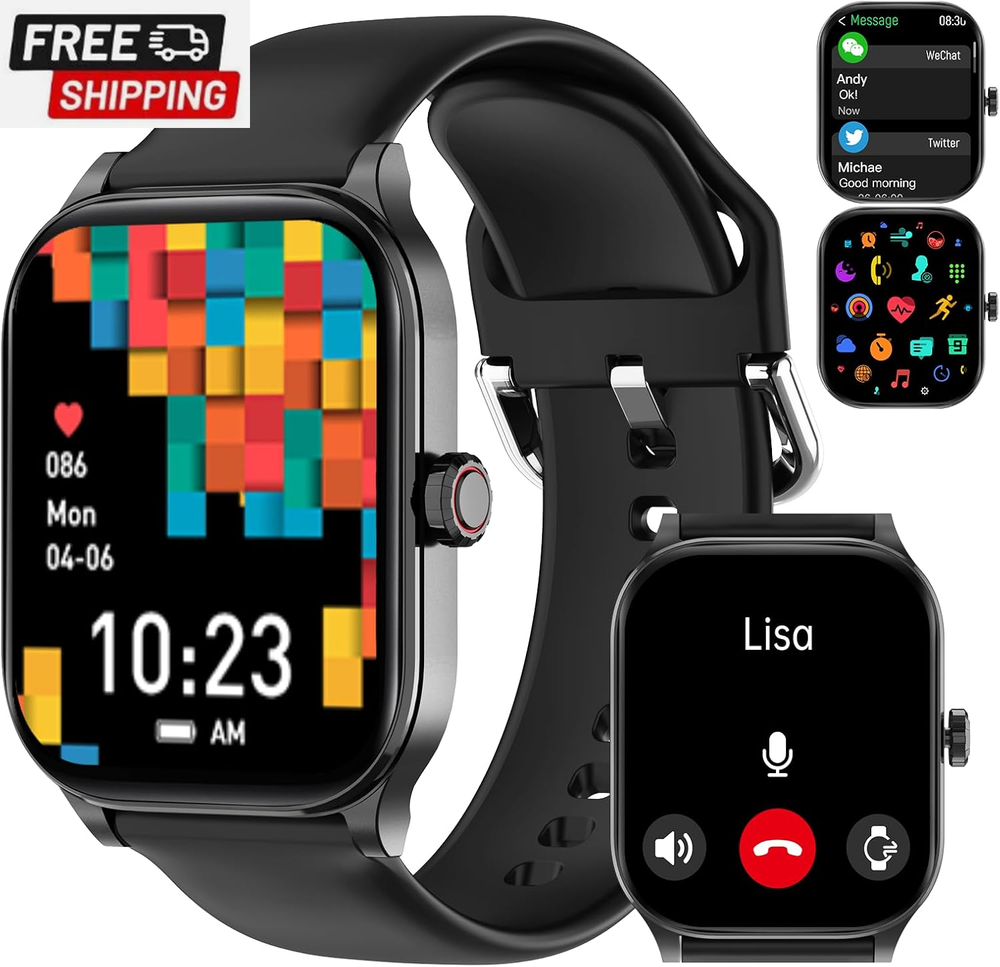 Smart Watch for Men Women with Heart Rate SpO2 Call Answering Fitness Tracker