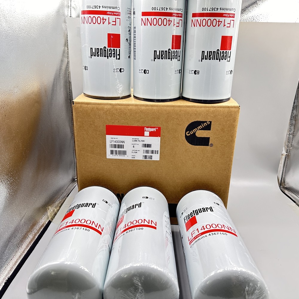 6 Pack Fleetguard LF14000NN Oil Filter Cummins ISX 4367100 Genuine FAST Shipping