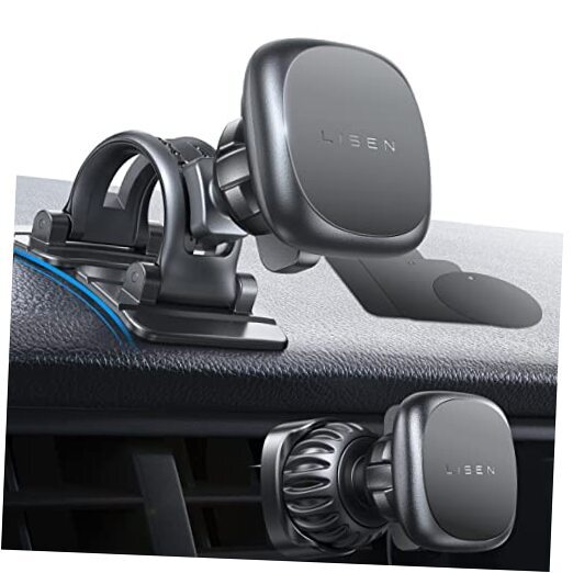 Magnetic Phone Holder for Car [6 Strong Magnets] Car Phone Holder Mount, Black