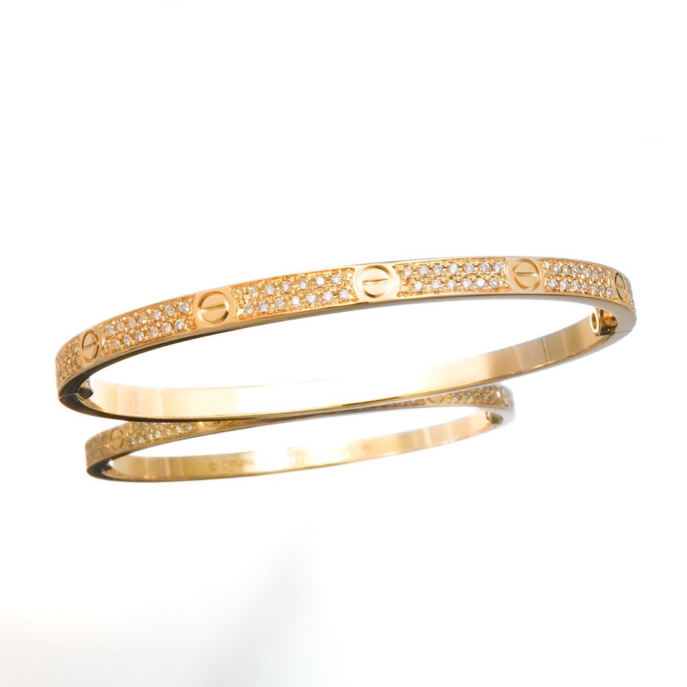 Cartier Love bracelet size 16 in yellow gold with diamonds for women