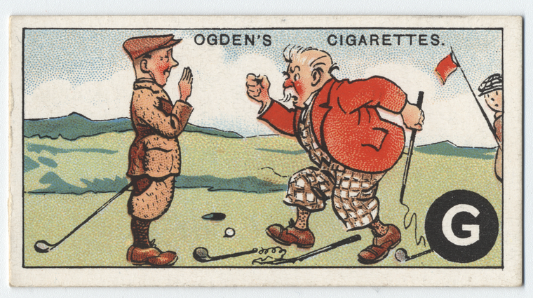 Golfer Cigarette Card - Ogden’s Tobacco Company (A B C of Sports, 1922-1929)