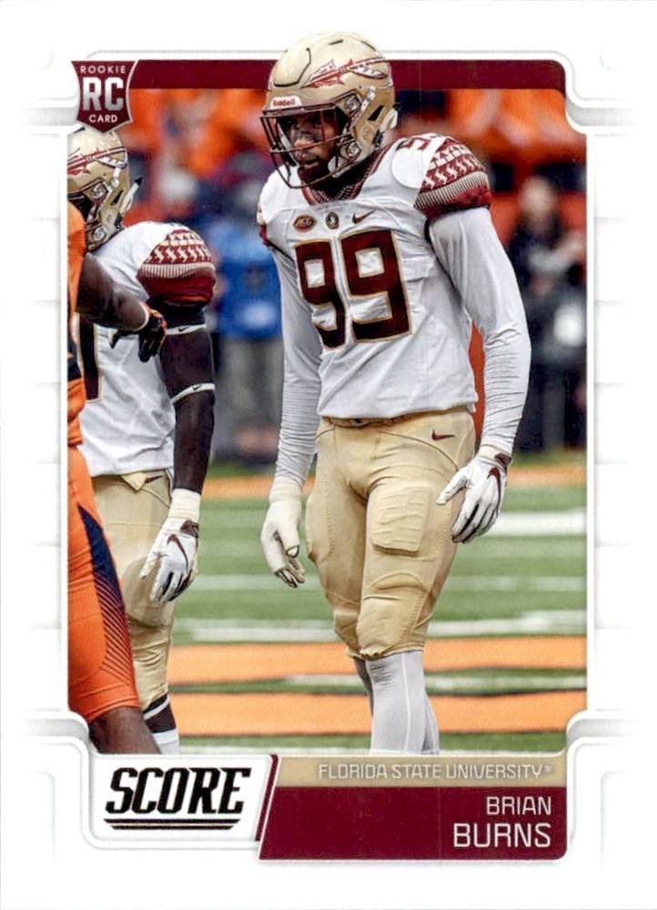 2019 Score #379 Brian Burns Rookie Card