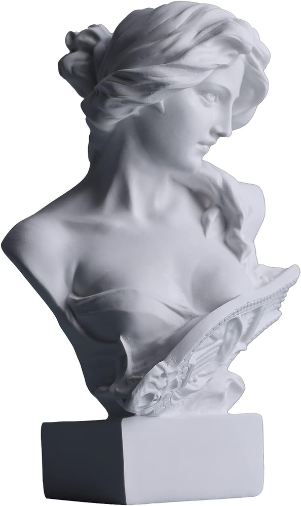 6 Inch Greek Goddess Artemis Bust Statue Roman Mythology Decor Figurine