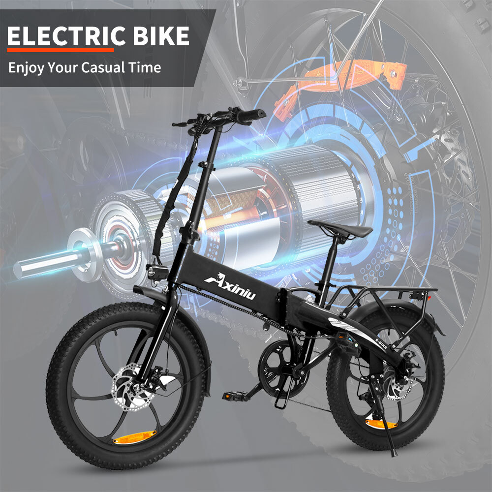 20 Inch Fat Tire 850W Folding Electric Bike 42V City Commuter E-Bike